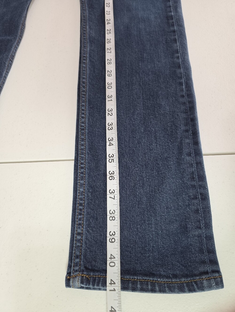 Hudson Blake Slim Straight Selvedge Button Fly Jeans Men 34x31 Dark Wash - Picture 7 of 13